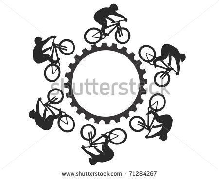 Mountain Bike Gear Vector