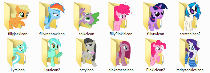 My Little Pony Folder Icons