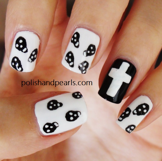 Nail Designs with Skulls Nail Designs with Skulls