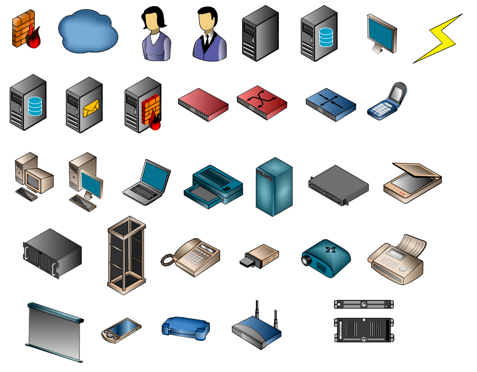 12 Network Design Icons Images