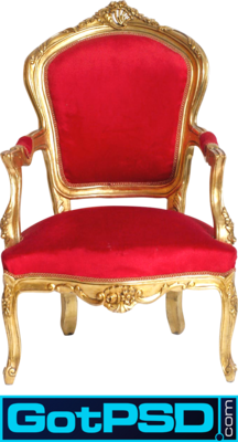 Official PSDs Gold King Chair