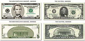 Old 5 Dollar Bill Old 5 Dollar Bill