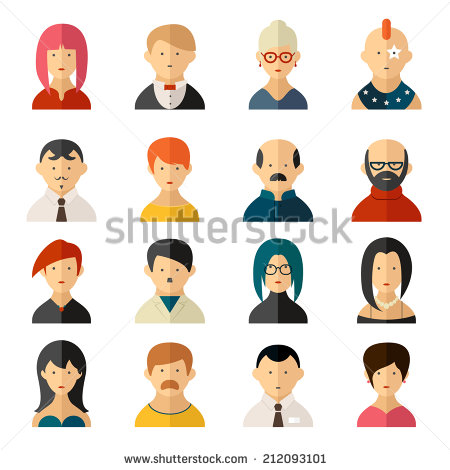 Old Man Images Women Different Color Icon Old Man Images Women Different Color Icon