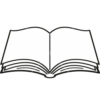Open Book Silhouette Vector Open Book Silhouette Vector