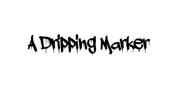Paint Dripping Graffiti Font Free