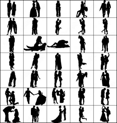 People Silhouette Brushes Photoshop Free