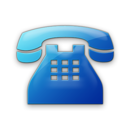 Phone Contact Icon Blue