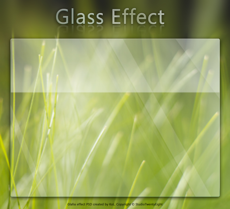Photoshop Glass Effect