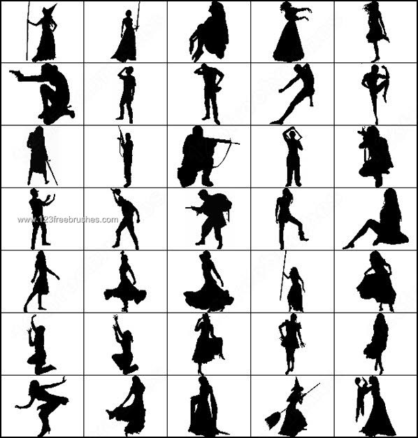 Photoshop People Silhouettes