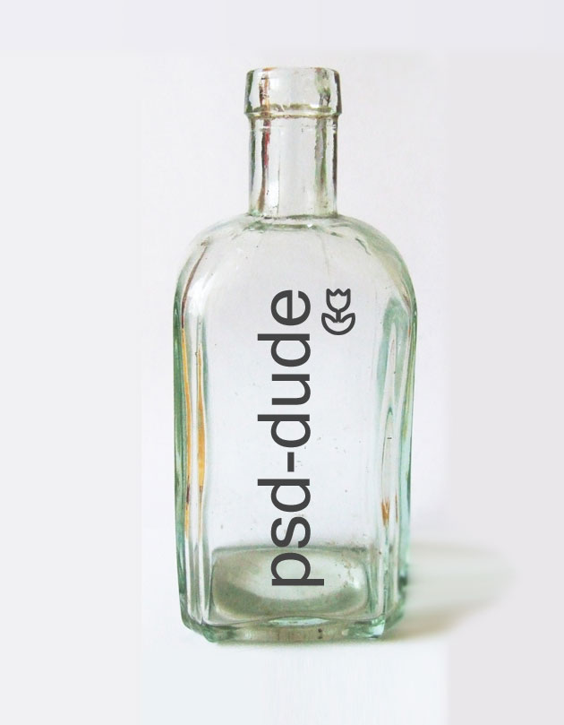 Photoshop Transparent Glass Bottle