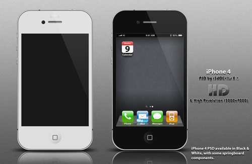 PSD Templates iPhone 4