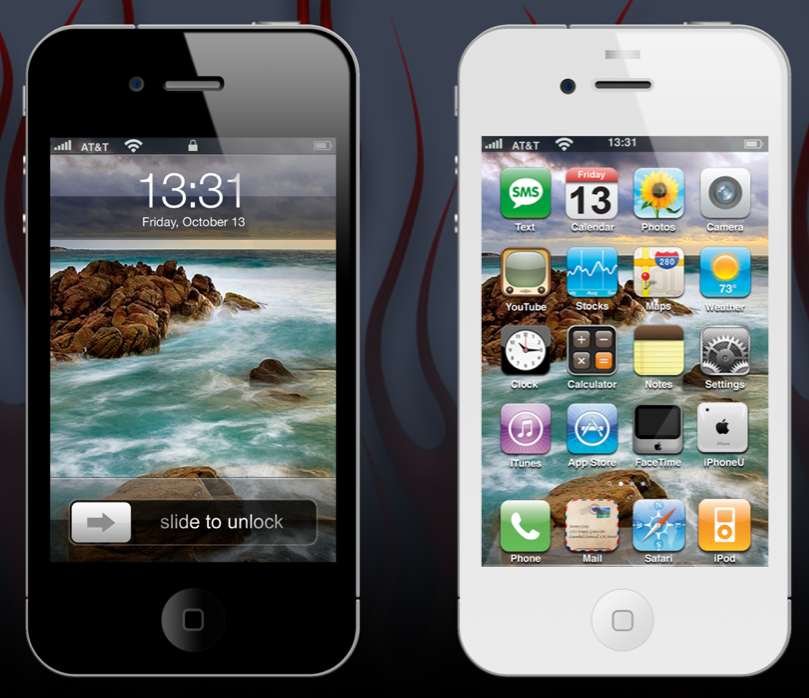 PSD Templates iPhone 4