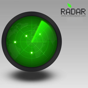 Radar Icon PSD