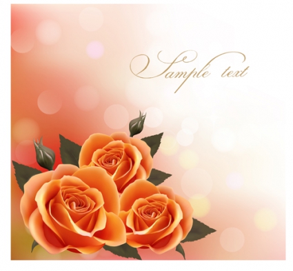 Realistic Free Flowers Vector Realistic Free Flowers Vector