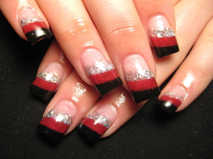 Red French Manicure Nail Designs