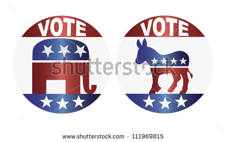 Republican Elephant Democrat Donkey