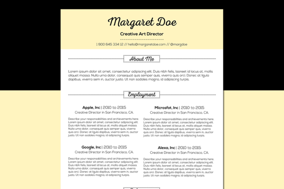 Resume Letter Template