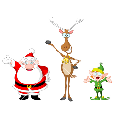 Rudolph Santa and Elves