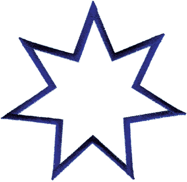 Seven Pointed Star Outline