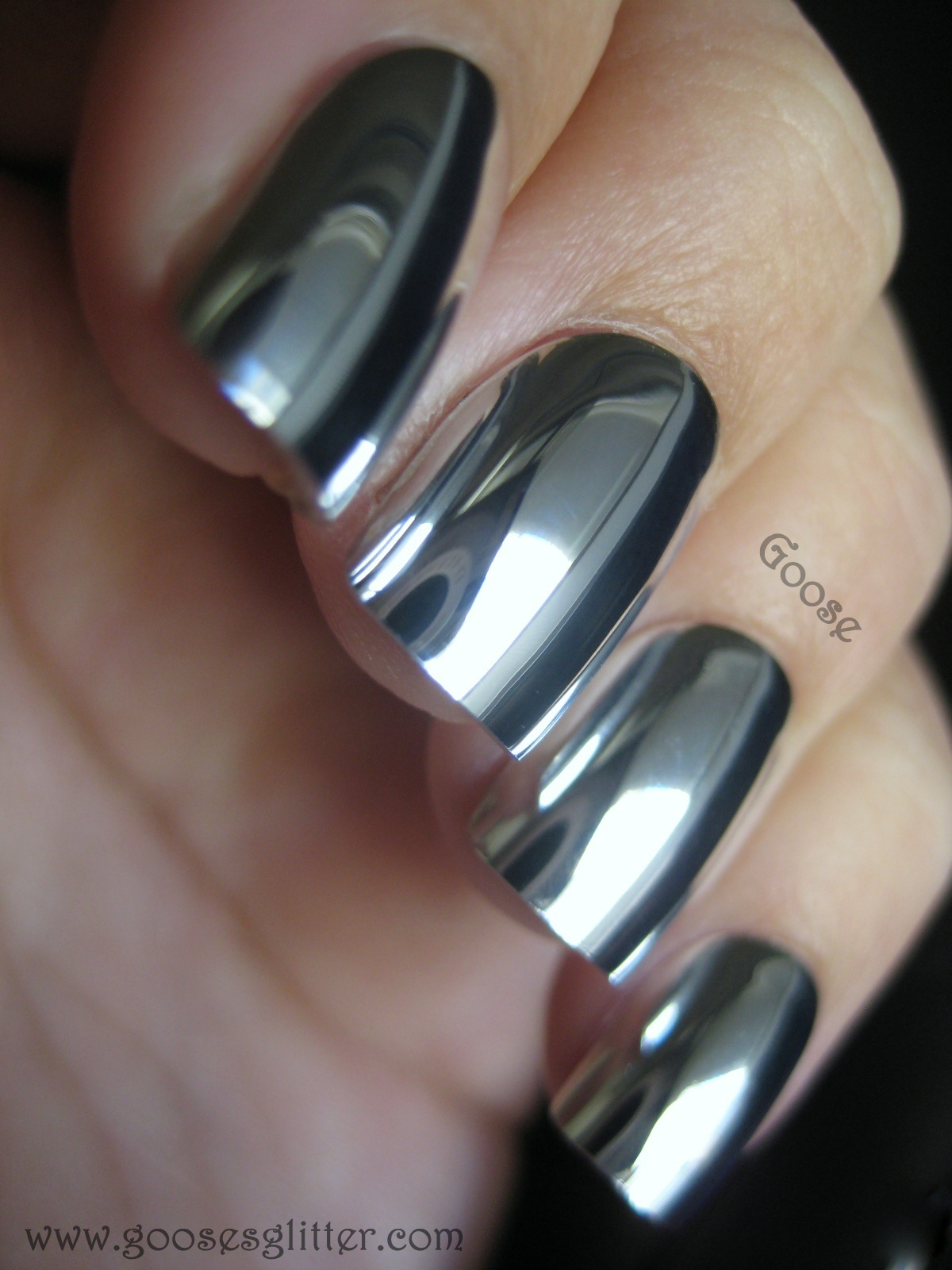 Silver Chrome Nail Polish