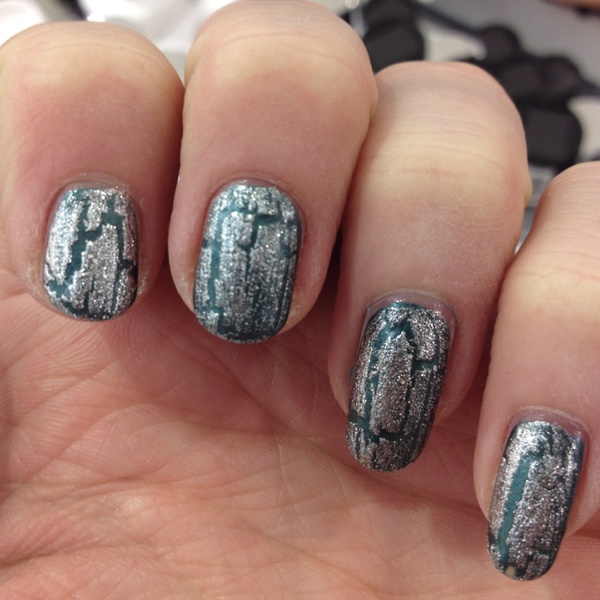 Silver Crackle Nail Polish