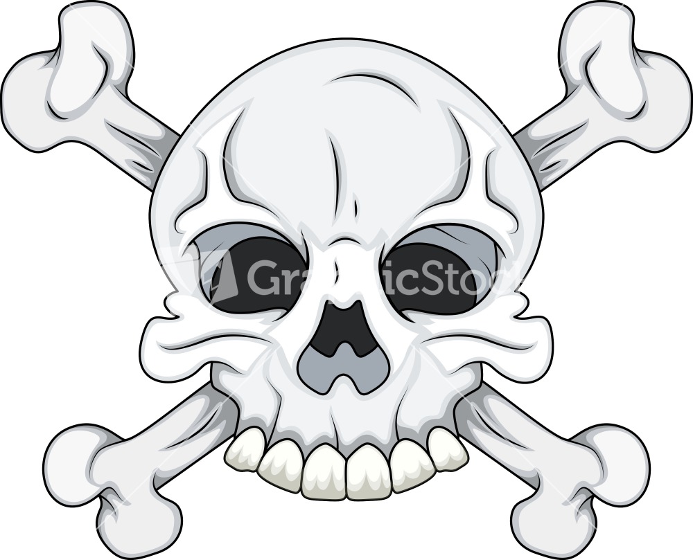 Skull and Crossbones Vector Art