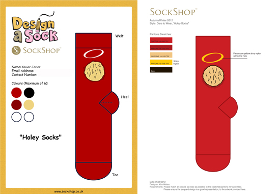 Sock Design Template