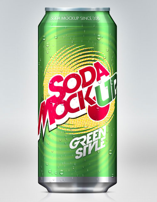 Soda Can PSD Mockup Template