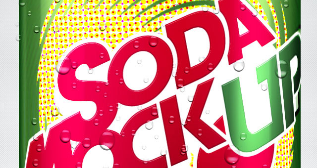 Soda Can PSD Mockup Template