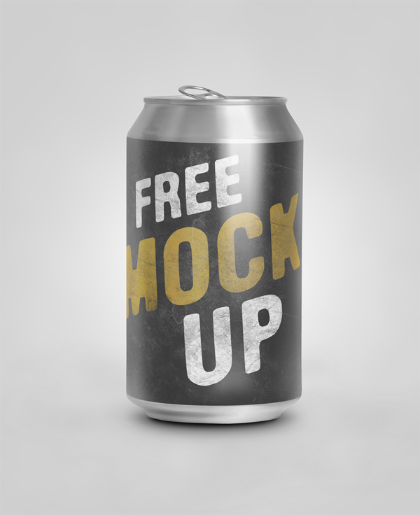 Soda Can PSD Mockup Template