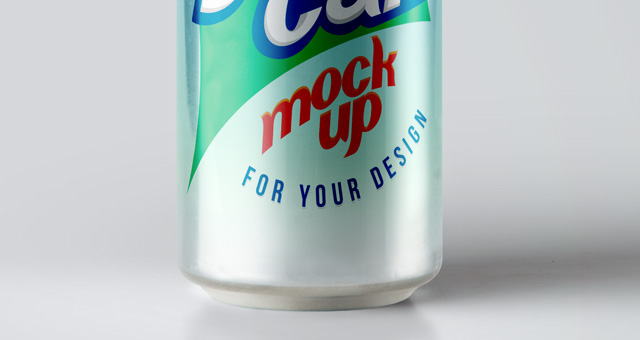 Soda Can PSD Mockup