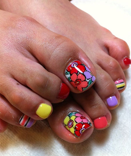 Spring Toe Nail Designs