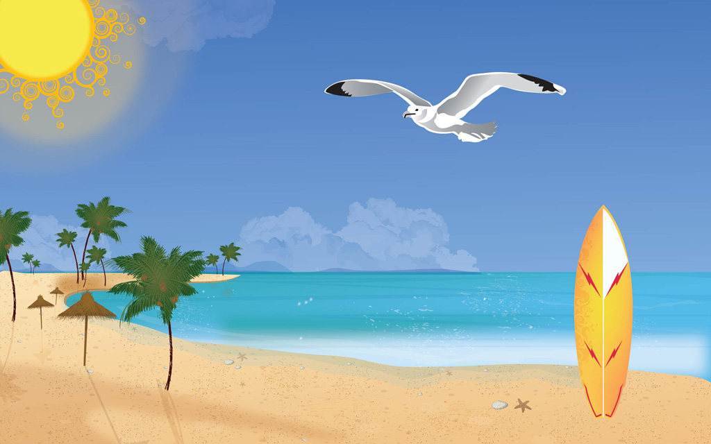 Summer Beach Clip Art Summer Beach Clip Art