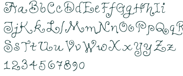 Teenage Girl Handwriting Font