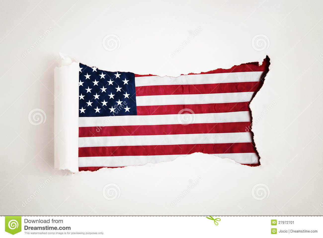 Torn Paper American Flag Torn Paper American Flag