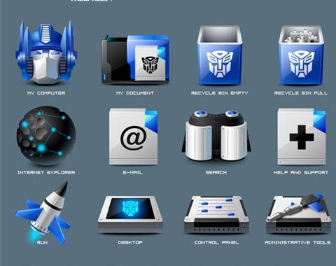 Transformers Folder Icons Mac