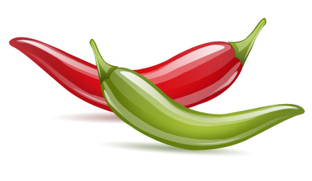 Transparent Chili Pepper