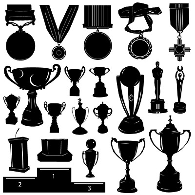 Trophy Silhouette Free Vector