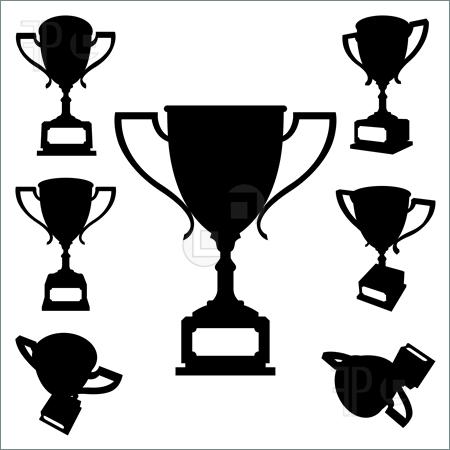 Trophy Silhouette Free Vector