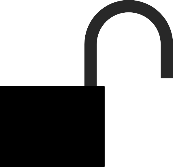 Unlocked Padlock Clip Art