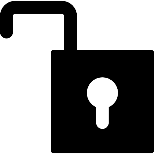 Unlocked Padlock Icon