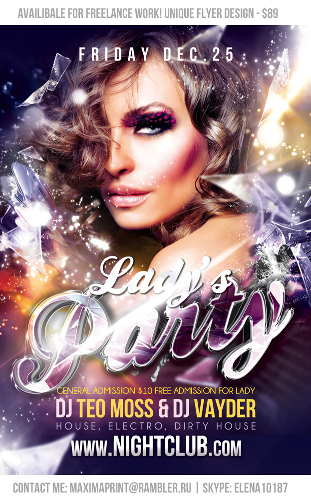 Urbania Party Flyer Template Urbania Party Flyer Template