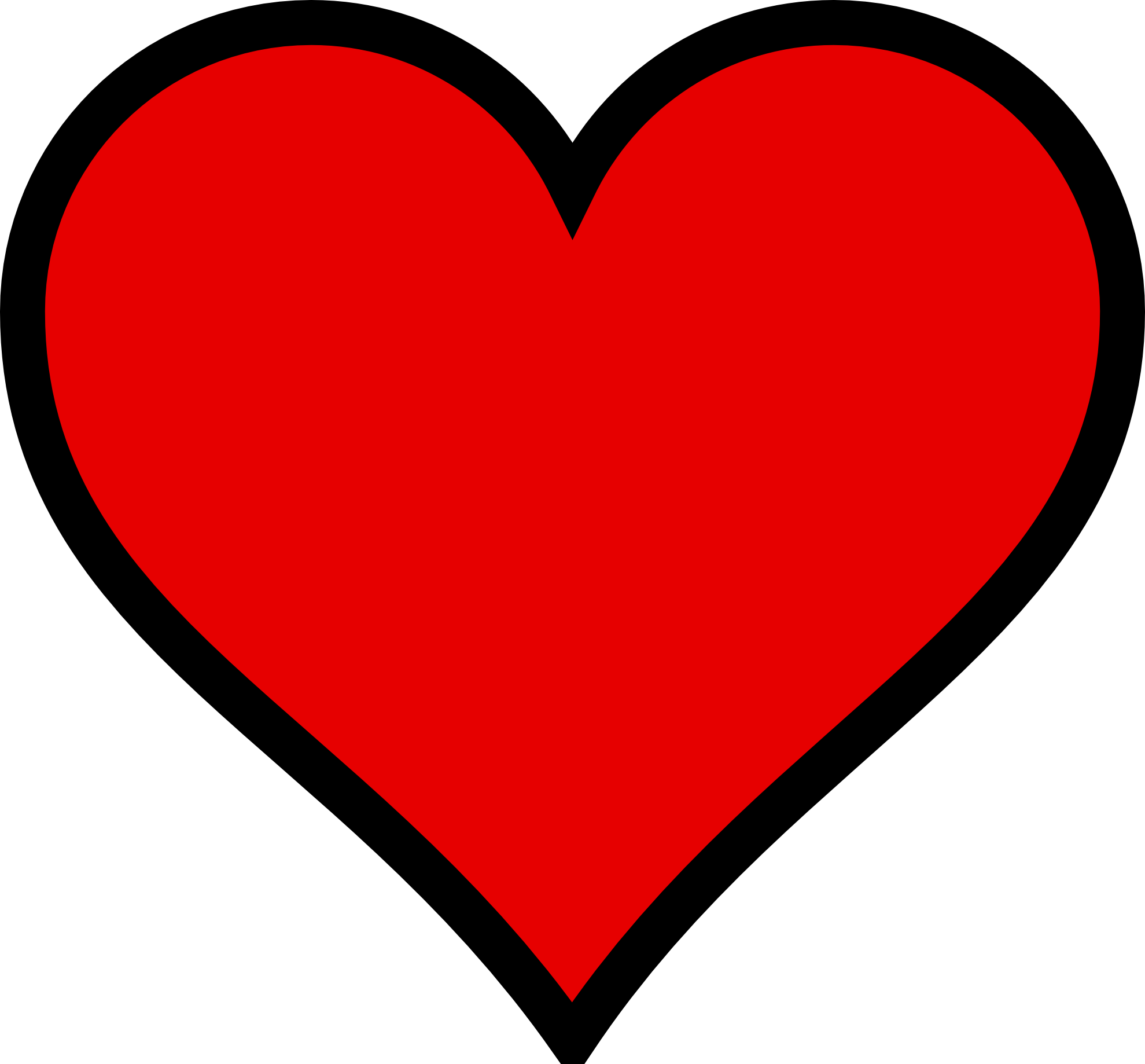 Valentine Heart Outline Valentine Heart Outline