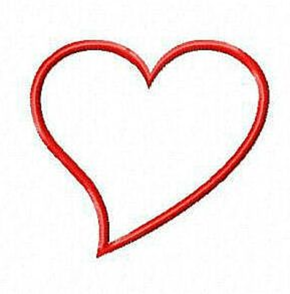 Valentine Heart Outline Valentine Heart Outline