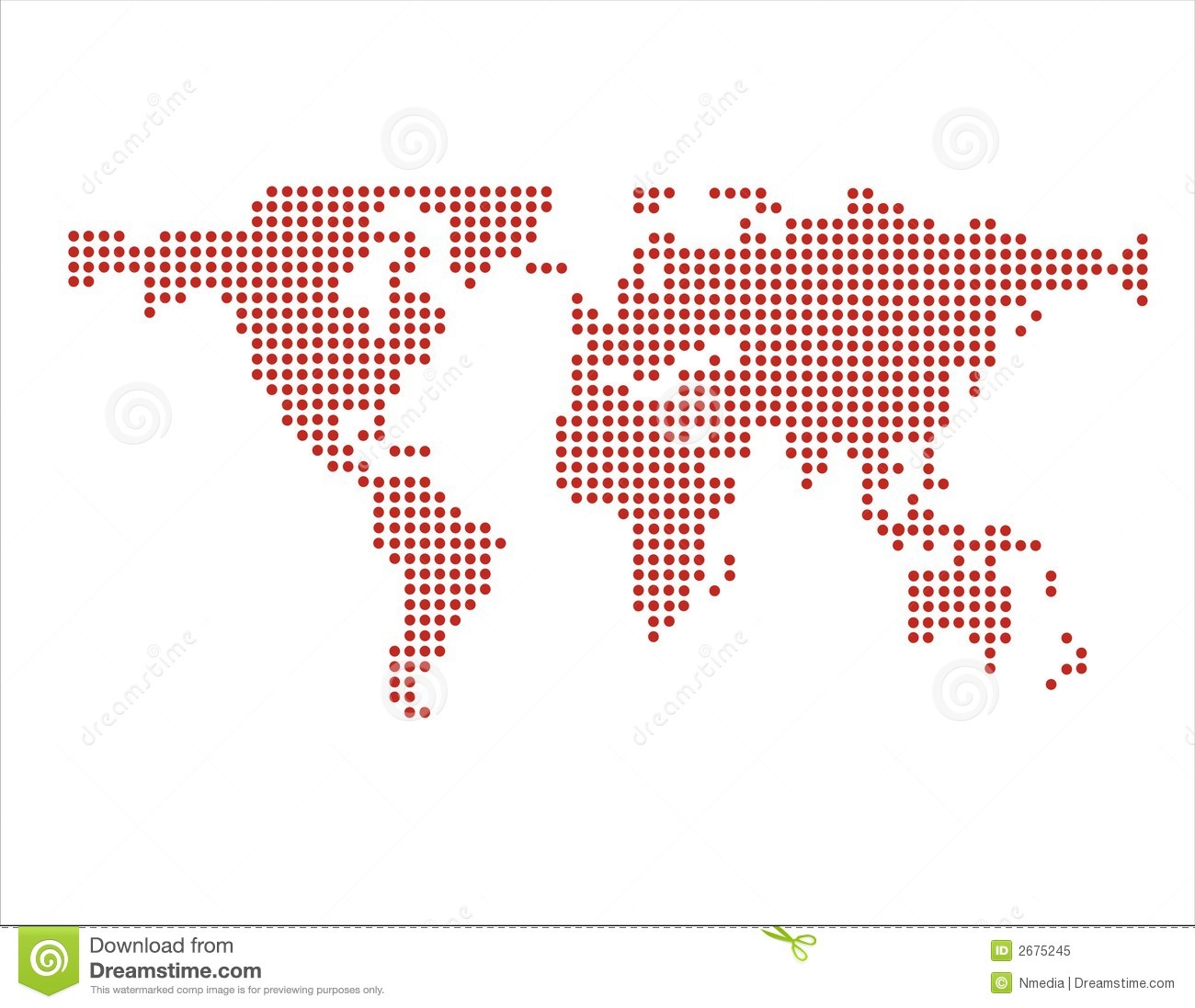 Vector Dot World Map