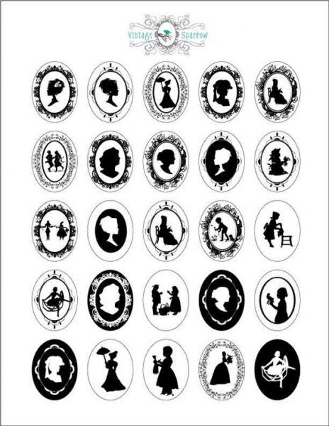 Victorian Cameo Silhouette