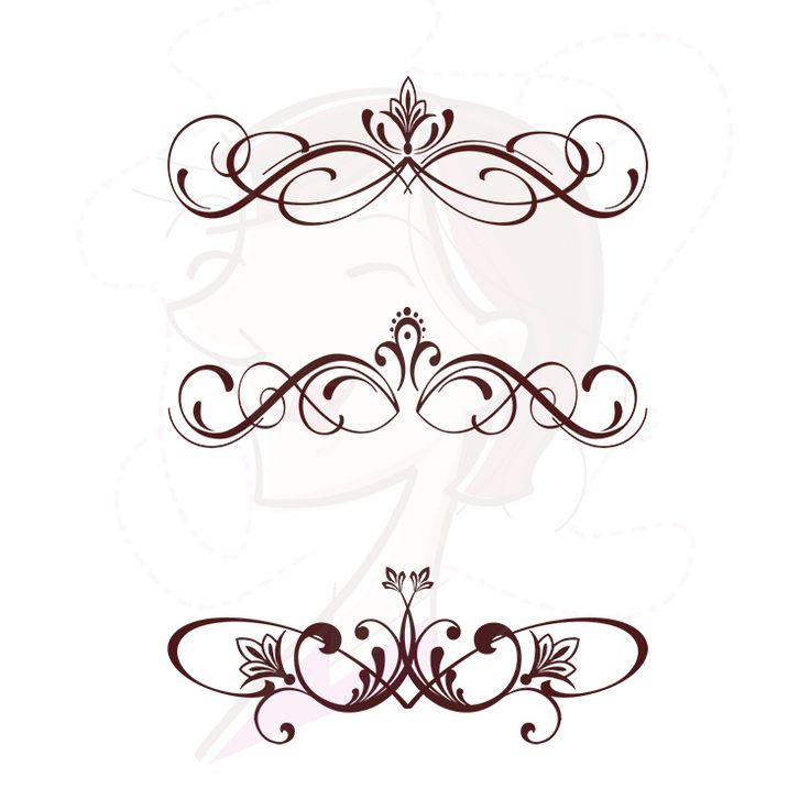 Vintage Fleur De Lis Flourish Clip Art