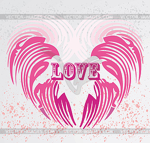 Vintage Heart Shape Clip Art