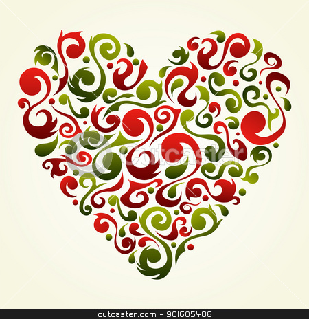 Vintage Valentine Hearts Clip Art