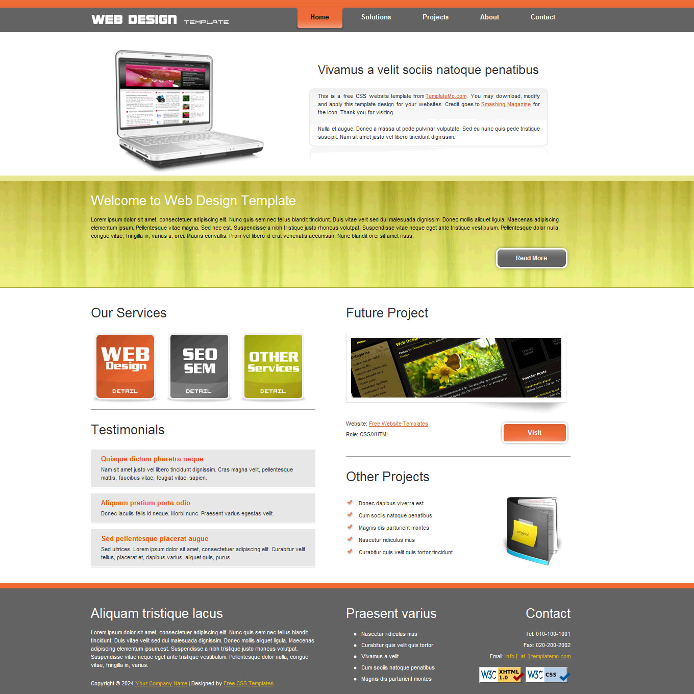 Web Design Website Template Web Design Website Template